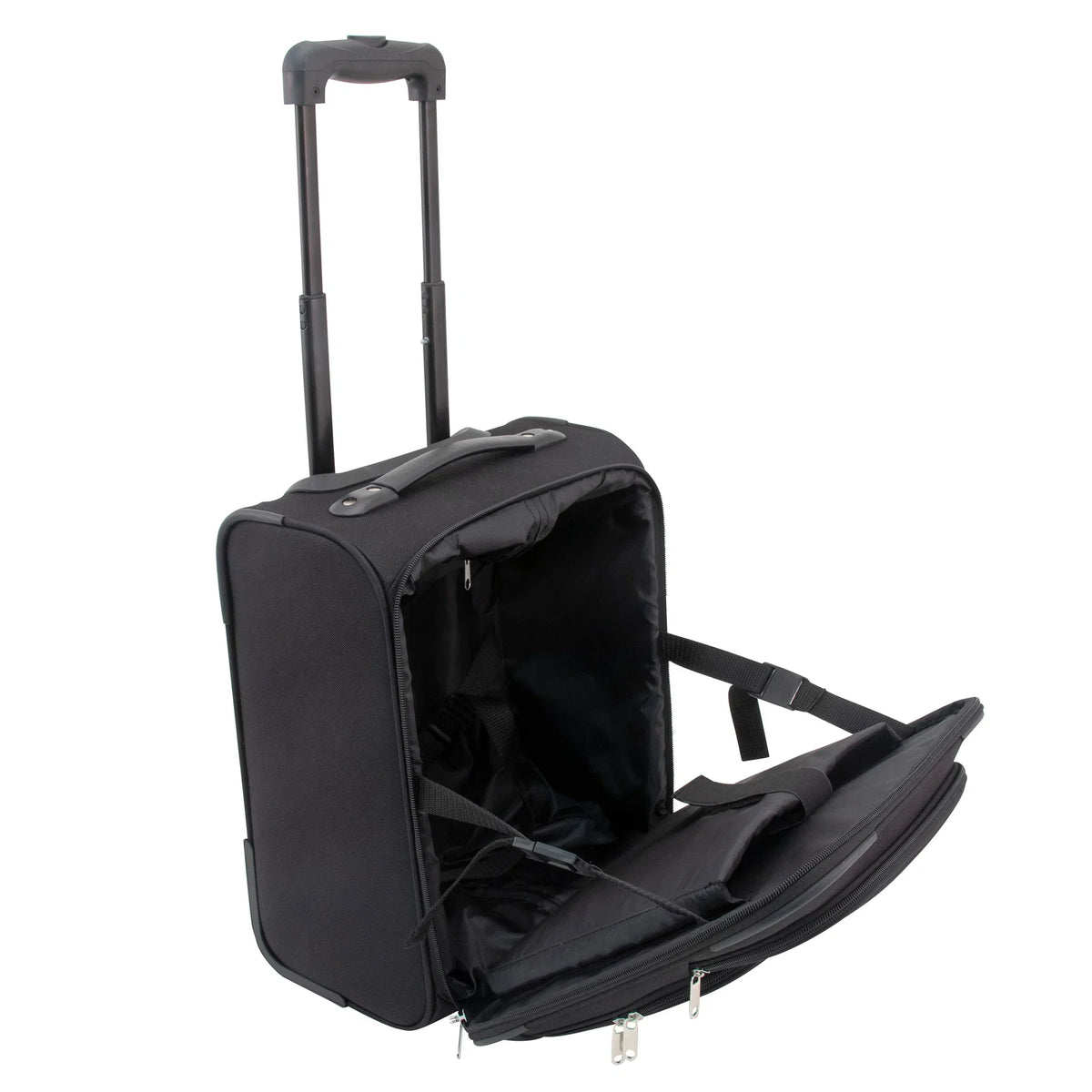 Upright Value Black Under-Seat Roller Luggage Bag