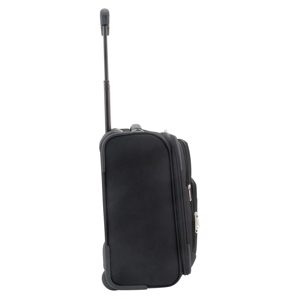 Upright Value Black Under-Seat Roller Luggage Bag