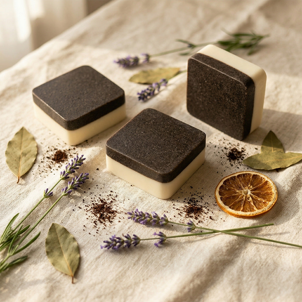 3-Bar Pack — Upcycled Coffee Soap Set