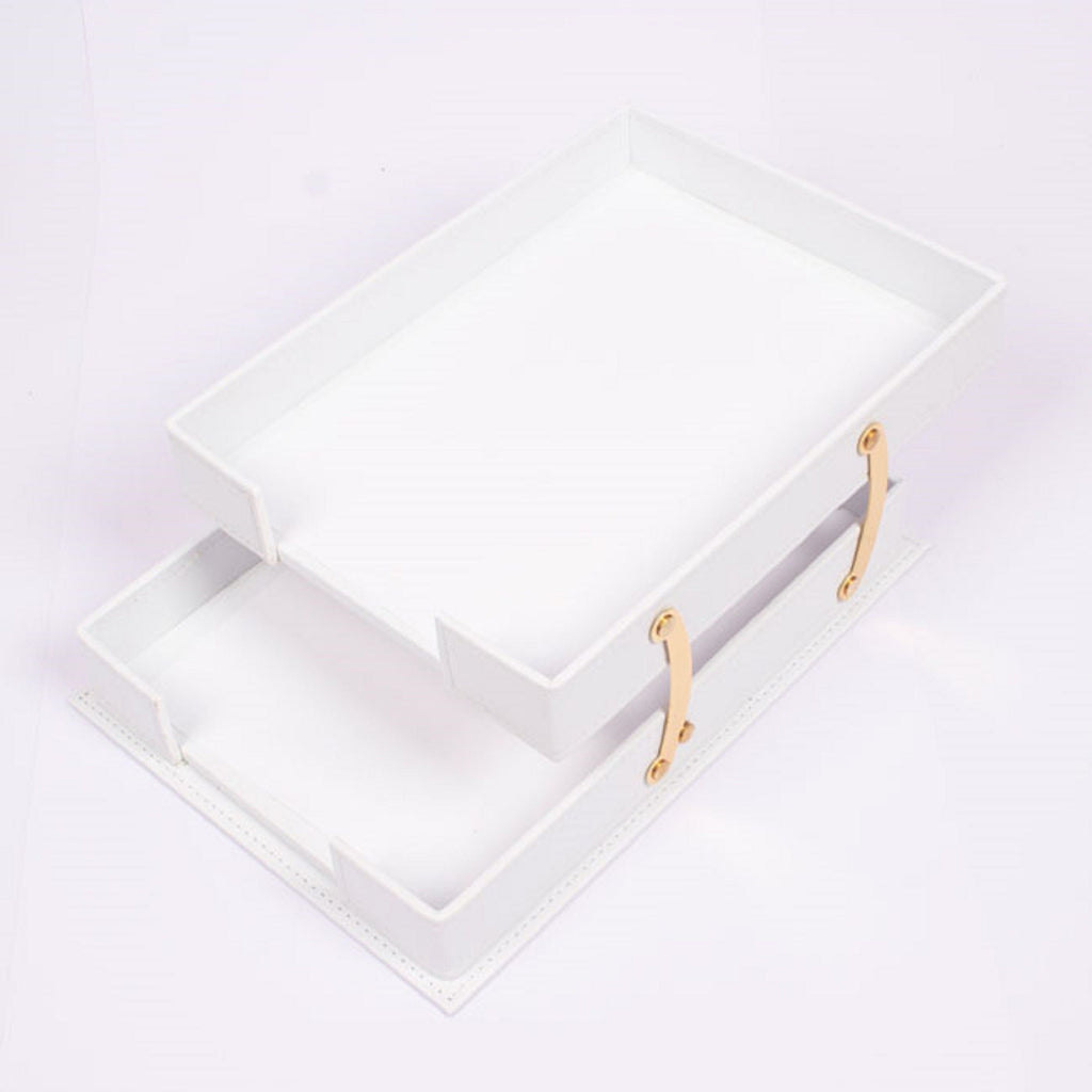 MOOG Luxury Desk Set - Double Document Tray- Black- 13 PCS