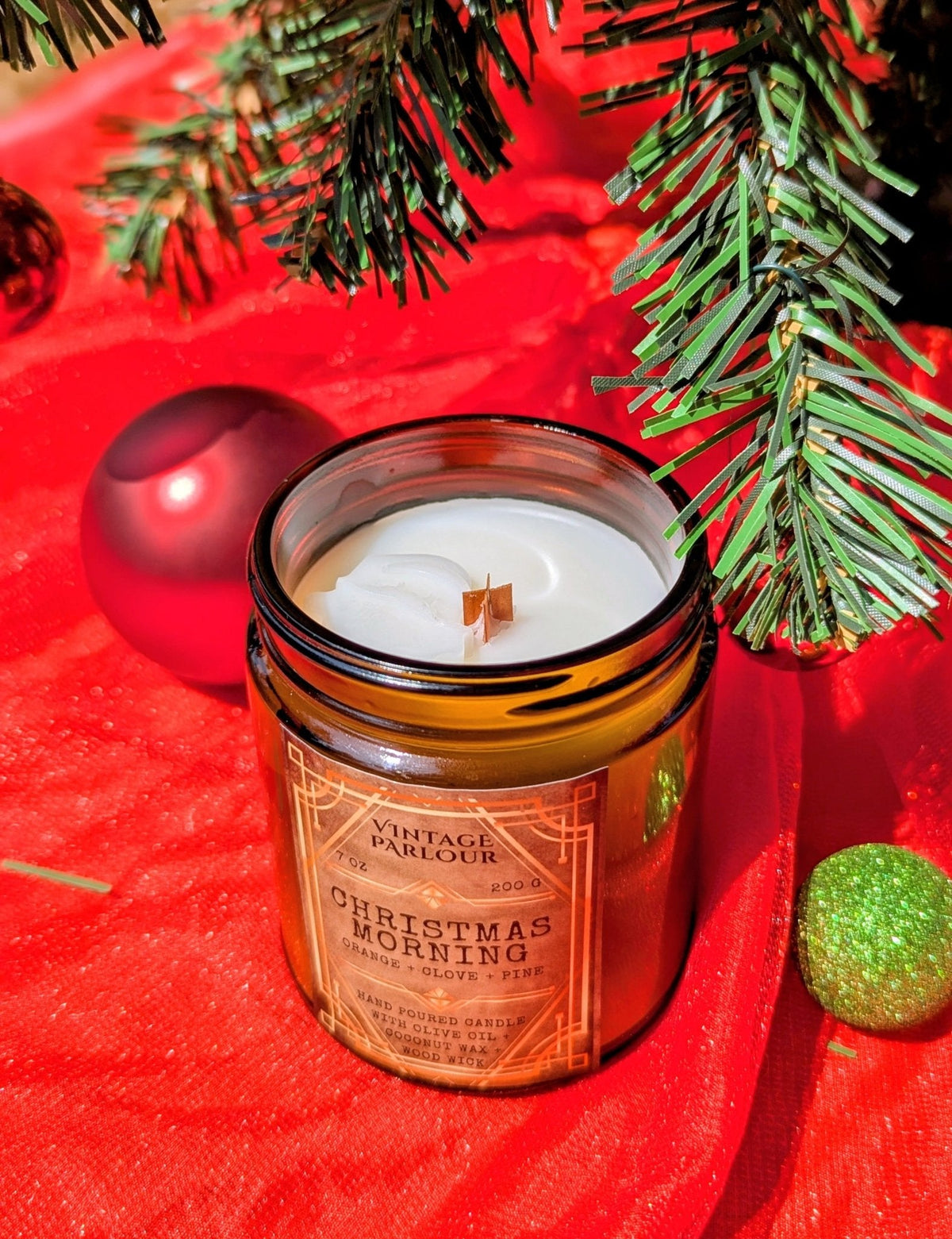 Art Deco Wooden-Wick Scented Candle