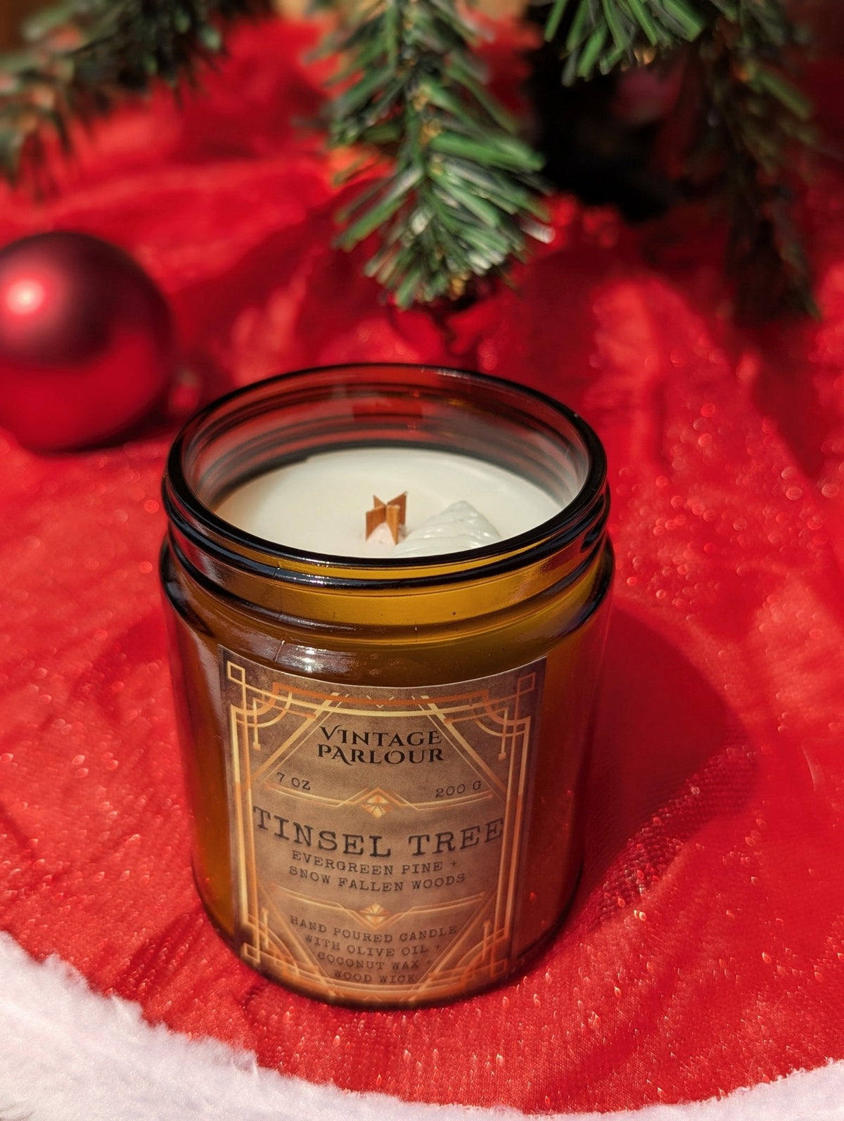 Art Deco Wooden-Wick Scented Candle