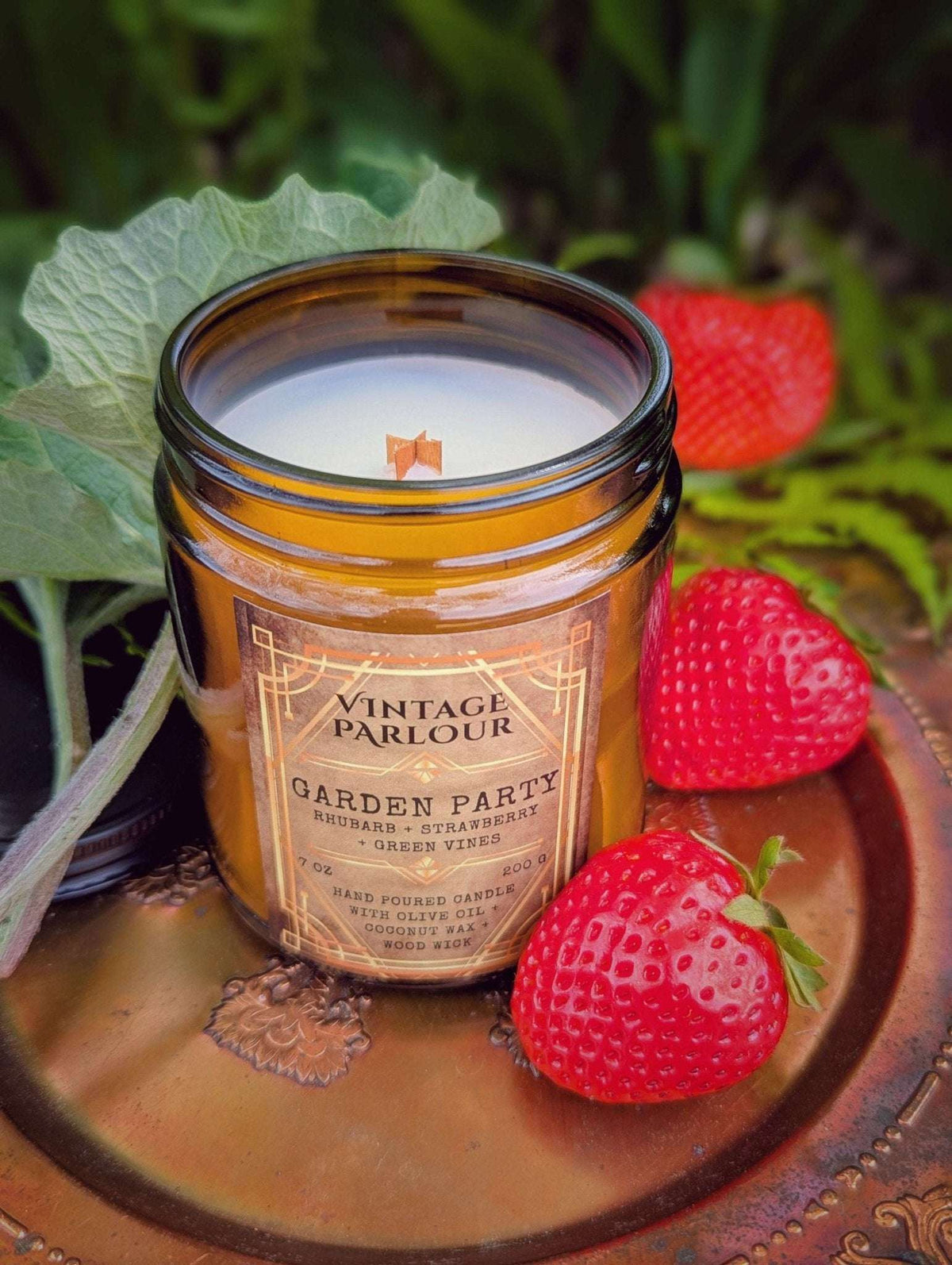 Art Deco Wooden-Wick Scented Candle