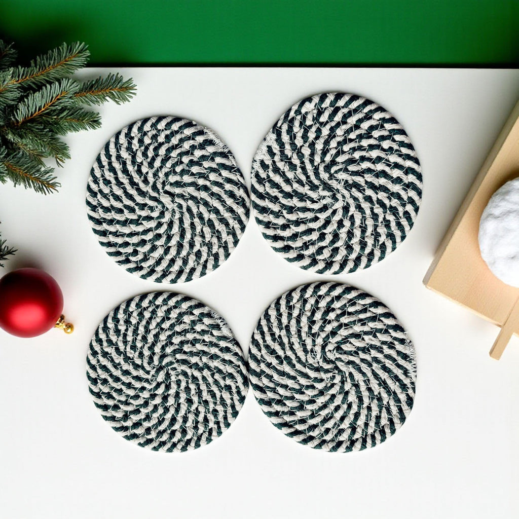 Candy Cane Coaster 4pk