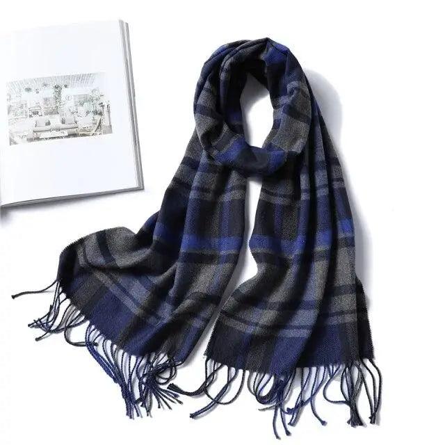 Women Winter Warm Scarf Shawl Fashion Plain  Soft Long Scarves For Women Casual Wear Travel Friendly Scarfs  Warm Winter Scarf Double Sided Thick Shawl Women Students Scarf